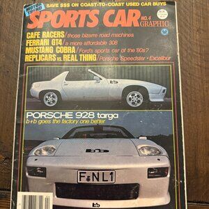 Motor Trend's Sports Car Graphic #4 Winter 1980 Porsche 928 Targa Cafe Racers